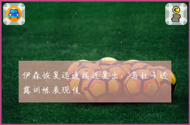 伊森恢复迅速接近复出，乌杜卡透露训练表现佳